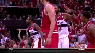 Nene Hilario - Jimmy Butler - Chicago Bulls - Washington Wizards - Game 3
