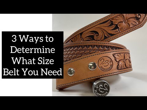 3 ways to determine what size belt you need