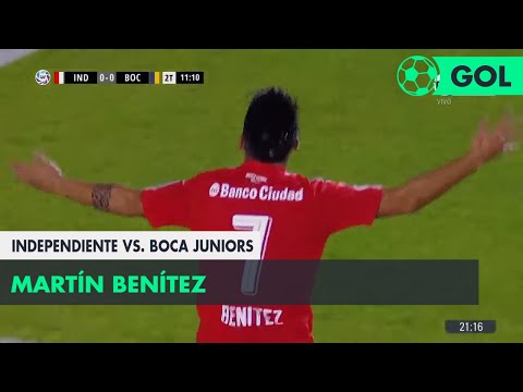 Martín Benítez (1-0) Independiente vs Boca Juniors | Fecha 23 - Superliga Argentina 2017/2018