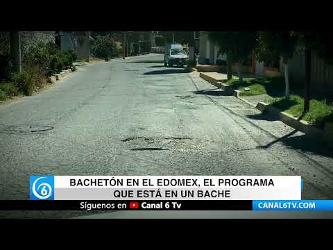 Video: Bachetón en el Edomex, el programa que esta en un bache