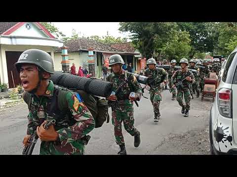 Latihan Militer Melewati Koramil 10 Wuryantoro - Wonogiri || Seru Banget