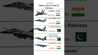 India🇮🇳 VS Pakistan🇵🇰 Fighter Jets — Power &amp; Price Compared!IndiaVsPakistan #FighterJets #Rafale #JF