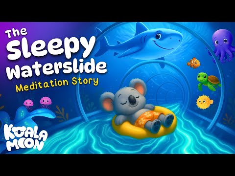 The Sleepy Waterslide Meditation 😴 Relaxing Bedtime Mindfulness 🐨 Kids Sleep Meditation Stories 🌙