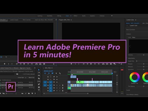 Learn Adobe Premiere Pro in 5 minutes! | Beginners’ Tutorial