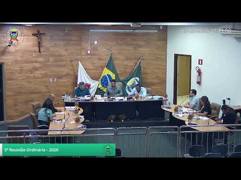 05ª REUNIÃO ORDINÁRIA, referente à Sessão Legislativa de 2026. Legislatura 2025/2028