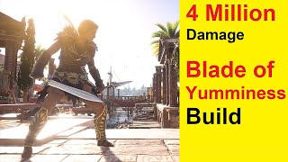 Assassins Creed Odyssey Blade of Yumminess Build, 100% Crit Chance, 100% Resistance Warrior Build