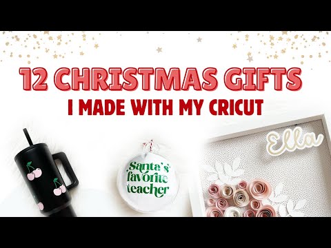 DIY Cricut Christmas Gifts🎄 DIY Christmas Gifts I Made with my Cricut! EASY!  #diy #christmas #gifts