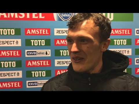 Peet van der Slot na afloop van FC Utrecht - VVSB