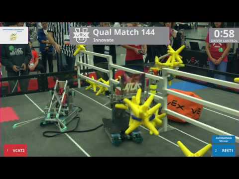 2017 VEXU Innovate Q144 - VCAT2 vs REKT1 - 16 to 34