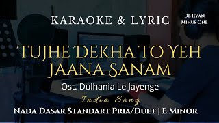 Download lagu Tujhe Dekha To Yeh Jaana Sanam | Karaoke | Nada Standart Duet | E Minor mp3