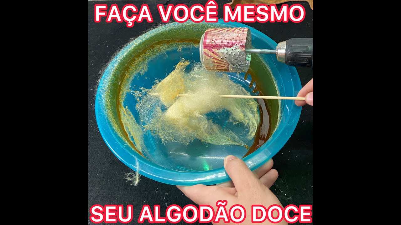 COMO FAZER ALGODÃO DOCE EM CASA