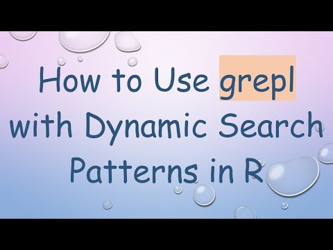 How to Use grepl with Dynamic Search Patterns in R