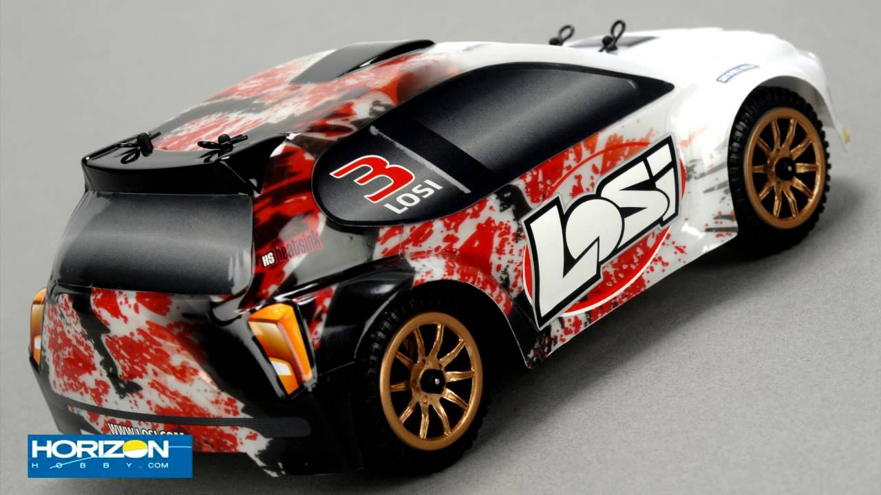 RC auto Losi Micro-Rally Car 1:24 4WD, bílý/modrý