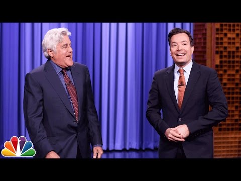 , title : 'Jay Leno Tags In to Tell Tonight Show Monologue Jokes'