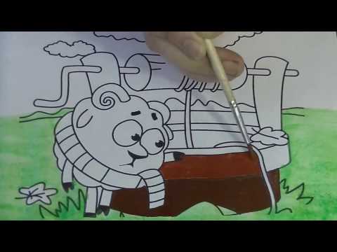 Coloring for kids-  Kikoriki