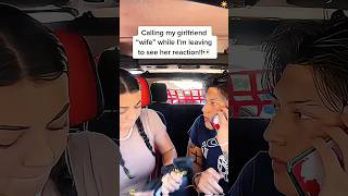 Calling my girlfriend “wife ”to see her reaction #funny #funnyprank #youtube #prankideas #prank Calling my girlfriend “wife ”to see her reaction #funny #funnyprank #youtube #prankideas #prank