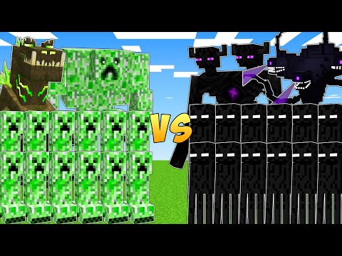 CREEPER ARMY vs ENDERMAN ARMY