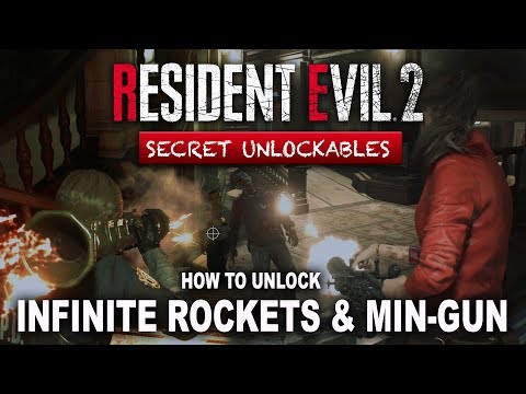 How To Unlock Infinite Ammo Rocket Launcher & Minigun In Resident Evil 2 Remake | How To S+ Rank