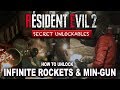How To Unlock Infinite Ammo Rocket Launcher Minigun In Resident Evil 2 Remake How To S Rank