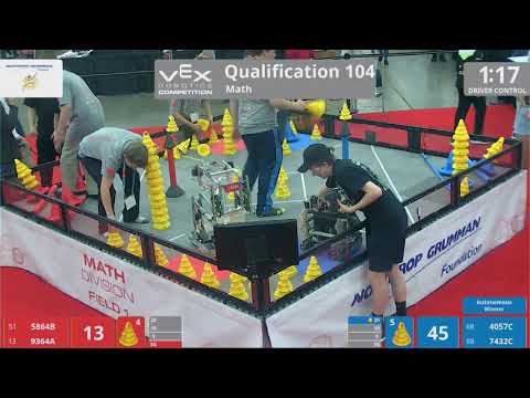 2018 VRC Math Q104 - 5864B 9364A vs 4057C 7432C - 72 to 65