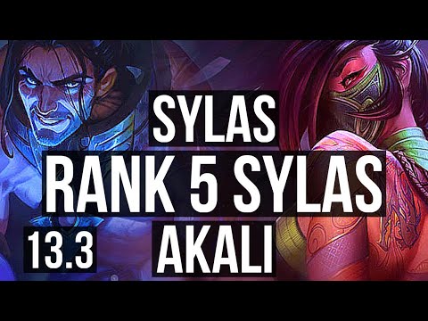 SYLAS vs AKALI (MID) | Rank 5 Sylas, 11/2/8, Legendary, Rank 29 | EUW Challenger | 13.3