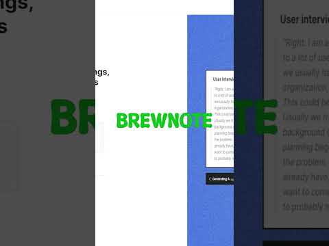 AI Tools - Brewnote #shorts