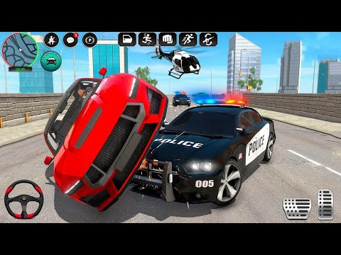 Dodge Charger Police Car Chase, Speed Camera, Road Spikes - Police Sim 2022