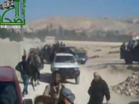 قصف بقذائف المدفعية تعرضت له كتيبة عمر بن الخطاب التابعة لألوية وكتائب الصحابة أثناء اقتحامهم لإحدى مواقع قوات النظام في القلمون في ريف دمشق