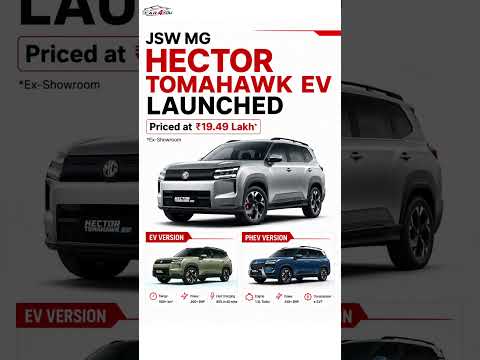 MG Hector Tomahawk EV ⚡ ₹19.49 Lakh* | 500+ KM Range!