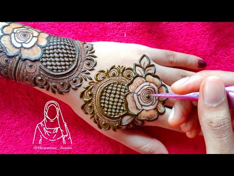 Beautiful Back Hand Mehndi Design / Lates floral Back Hand Henna design tutorial