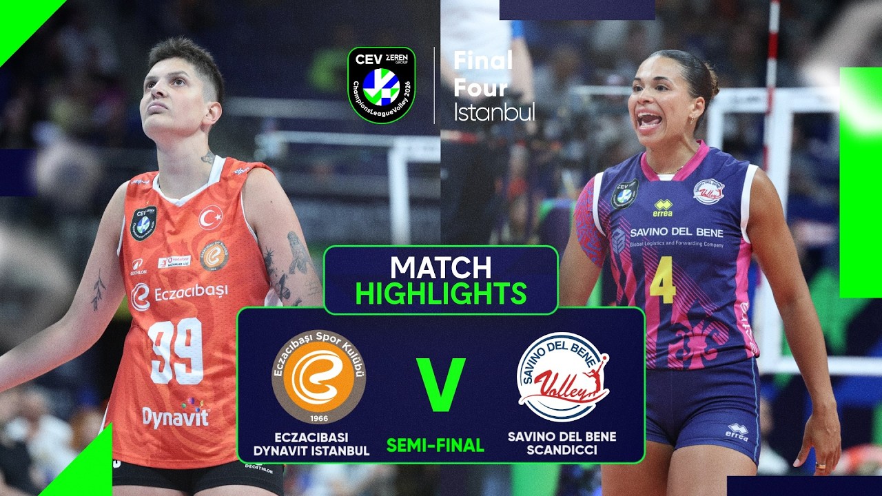 Highlights | Eczacıbaşı Dynavit ISTANBUL vs Savino Del Bene SCANDICCI | CLVolleyW 2026 | Semi-Final