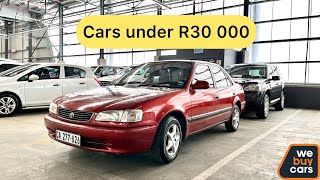 Cars for Someone with a Budget of R30 000 at Webuycars !!