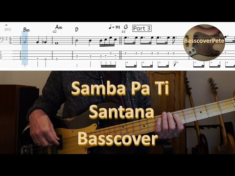 Santana - Samba Pa Ti. Bass Cover Tabs Score (standard notation) Chords Transcription