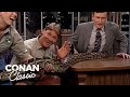 Steve Irwin Introduces Conan To A Crocodile Late Night With Conan O Brien