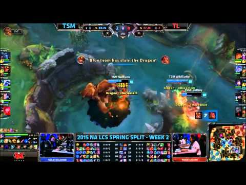 TL Piglet Caitlyn vs TSM Bjergsen Xerath Highlights 2015 NA LCS SPRING