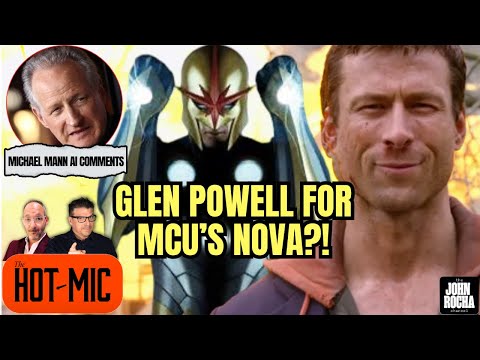 Glen Powell for MCU's NOVA? Michael Mann Talks Using AI for HEAT 2 | THE HOT MIC