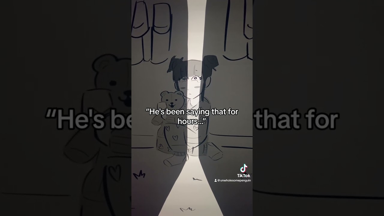 Not my dad | horror story animated #art #storyart #twosentencehorrorstories #procreate #horrorstyle