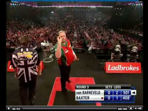 Raymond van Barneveld vs Ronnie Baxter - Part 2 - 2009 PDC World Championships (3rd Round)