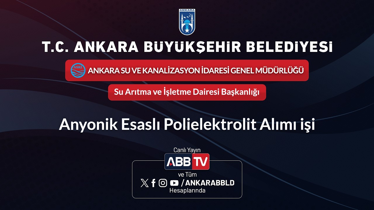ASKİ GENEL MÜDÜRLÜĞÜ - Anyonik Esaslı Polielektrolit Alımı İşi