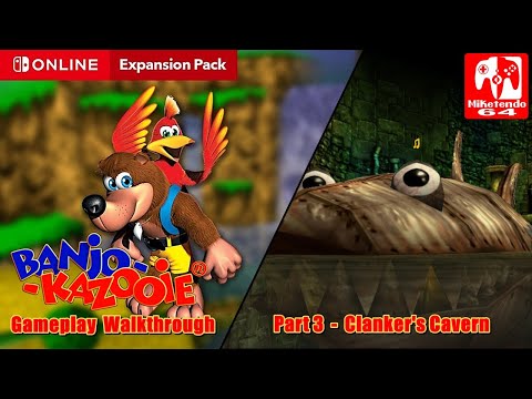 Banjo-Kazooie 100% Gameplay Walkthrough Part 3 (Clanker's Cavern)