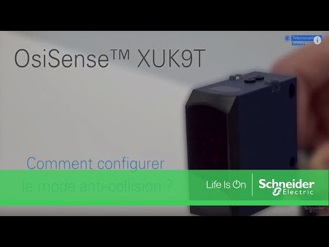 Comment configurer le mode anti-collision du détecteur XUK9TAH2MM12 ?