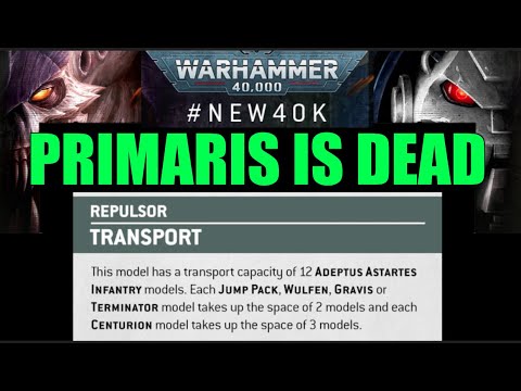 Games Workshop RETCON... RIP Primaris!! Awesome Transport Rules Warhammer 40,000 #new40k 40k Vehicle