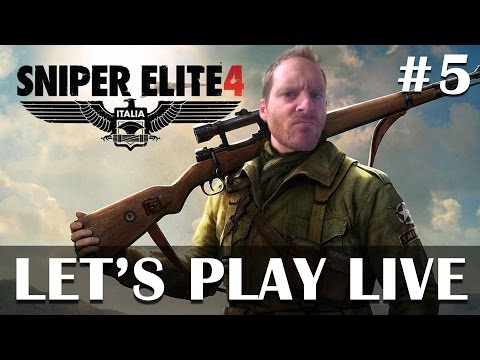 Sniper Elite 4 campaign gameplay part 5 - Live stream