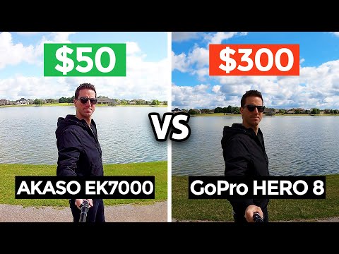 $50 Action Camera vs $300 GoPro 8! (Akaso EK7000 4K)