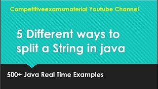 How to split a String in Java?