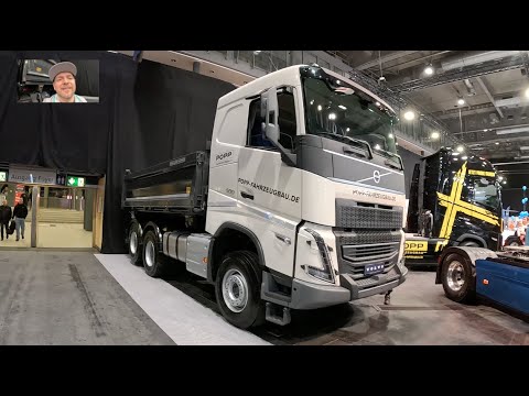 Volvo FH series 500 tractor truck Meiller Kipper sleeper cab by Popp walkaround and interior V1192