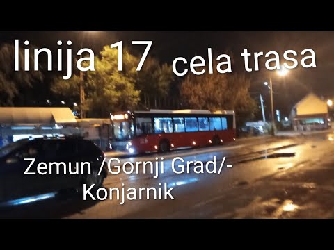 Linija 17:Zemun /Gornji grad/-Konjarnik (Cela trasa)