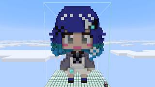 Tsumugi Kokage make in Minecraft