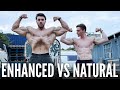 NATURAL VS ENHANCED BODYBUILDING PHYSIQUE COMPARISON…