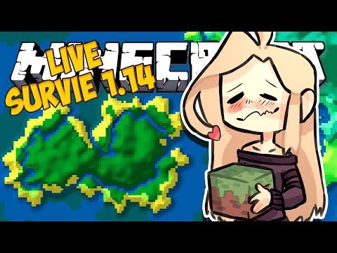 Flanny -  🐟 MINECRAFT Survival 1.14: Exploration, I defeated the KING of COD!!  (primeria live replay)